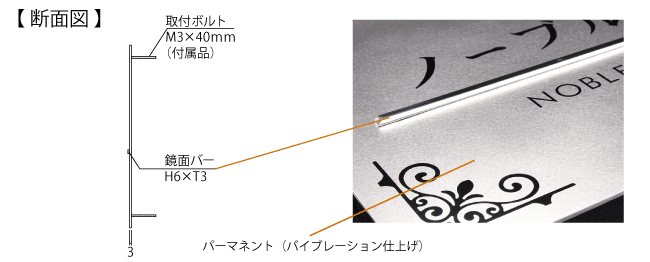 ドライエッチング銘板 サイズ